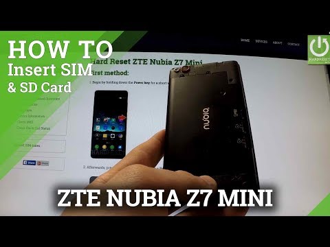 How to intstall SIM card and Micro SD card in ZTE Nubia Z7 Mini