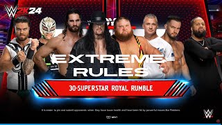 WWE 2K24 ROYALE RUMBLE | EXTREME RULES | 4K ULTRA HD