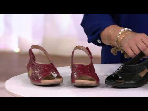 Earth Wedges w/ Adjustable Backstrap - Tulip on QVC