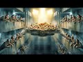 A Prison Where People Must Fight For Food From A Moving Platform