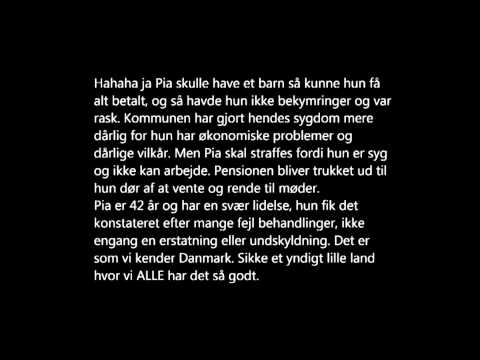 Den Danske regeringen og Kommune galskab. Førtidspension og Bistandshjælp. En beretningen.