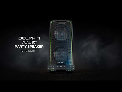 Dolphin SP-210RBT Party Speaker Wireless Bluetooth w/Wheels for Parties, Karaoke, DJ Speakers, Long Battery Life image 9