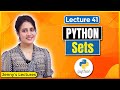 sets in python python tutorials for beginners lec41 part1