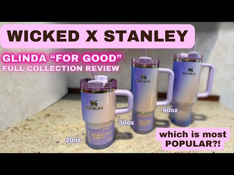 💖 Stanley x Wicked Glinda Cup | Size Comparison (20oz vs 30oz vs 40oz) + Review 2025
