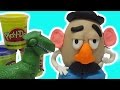 MR POTATO HEAD Toy Story Play Doh Surprise Egg Tutorial With Rex