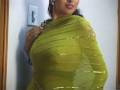 Green Pure Georgette Saree With Blouse