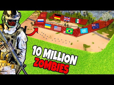 Every Modern Army Surrounded by 10 MILLION Zombie Army! - UEBS 2: Ultimate Epic Battle Simulator 2