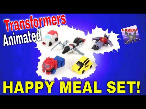 Transformers Animated McDonalds Set - GotBot True Review NUMBER 1152