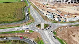 Rondo na drodze krajowej nr 5 w Dobromierzu już prawie gotowe!