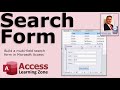 Microsoft Access Multi Field Search Form