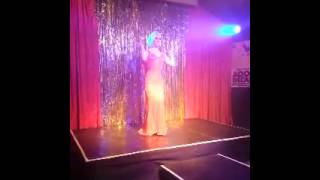 NZ Drag Queen Ivy Leeague performs Strip Tease Keep moving the line