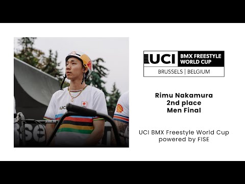 Rimu Nakamura - 2nd place Men Final UCI BMX Freestyle Park Brussels