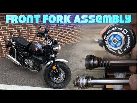 Front Fork Assembly | Racingbros Front Fork Lowering Kit - 2022 Honda Monkey