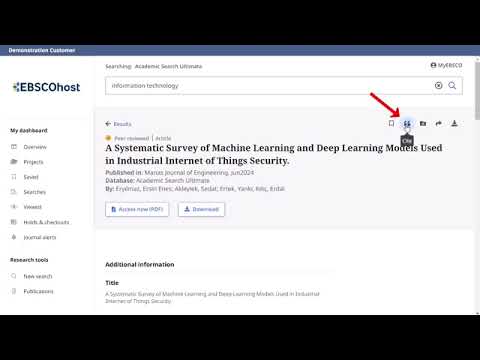 Citing Articles On The New Ebsco User Interfaces Tutorial