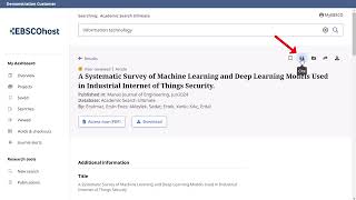 Citing Articles on the New EBSCO User Interfaces   Tutorial