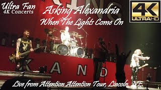 Asking Alexandria - When The Lights Come On Live from Attention Attention Tour Lincoln