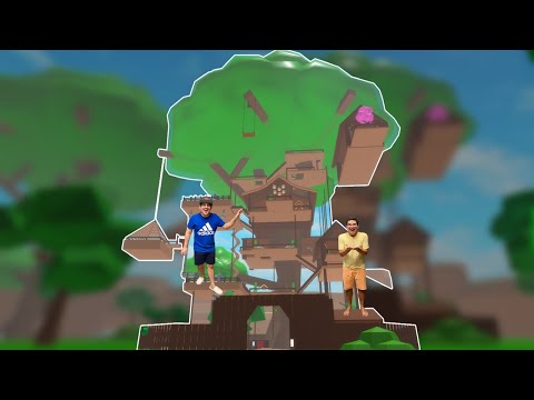 FOMOS MORAR NUMA CASA NA ÁRVORE NO MEIO DA FLORESTA!! - Roblox Super Treehouse Tycoon