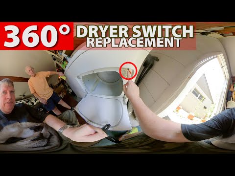 3406107 Dryer Door Switch Replacement - Whirlpool Dryer Repair - - 360ยฐ Video