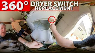 3406107 Dryer Door Switch Replacement - Whirlpool Dryer Repair - 360° Video
