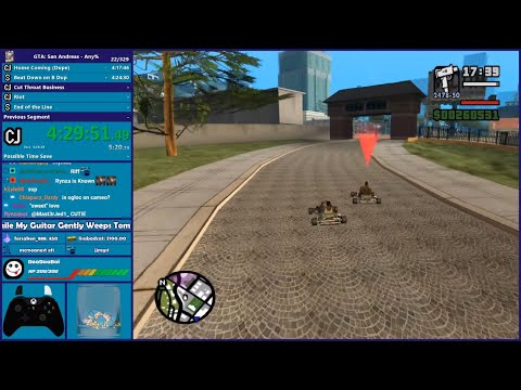 GTA San Andreas Any% No Major Glitches Speedrun Part 3 - Hugo_One Twitch Stream - 5/20/2022