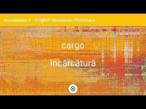 English - Romanian Dictionary - Vocabulary C