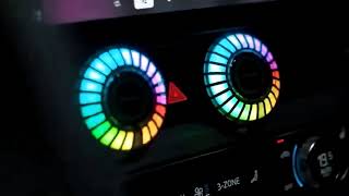 Car Air Freshener with LED Atmosphere Fragrance Accessorie Sound Control Voice Rhythm Light