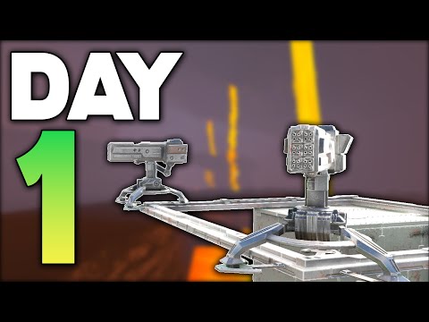 DUO CLAIMING LAVA CAVE ON DAY 1! | ARK: Survival Evolved