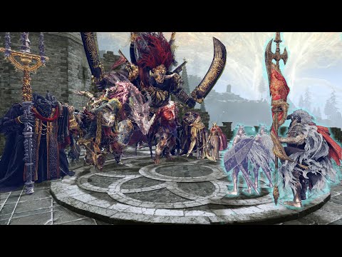 Commander Niall vs ALL Demigods (With Grabs) - Elden Ring