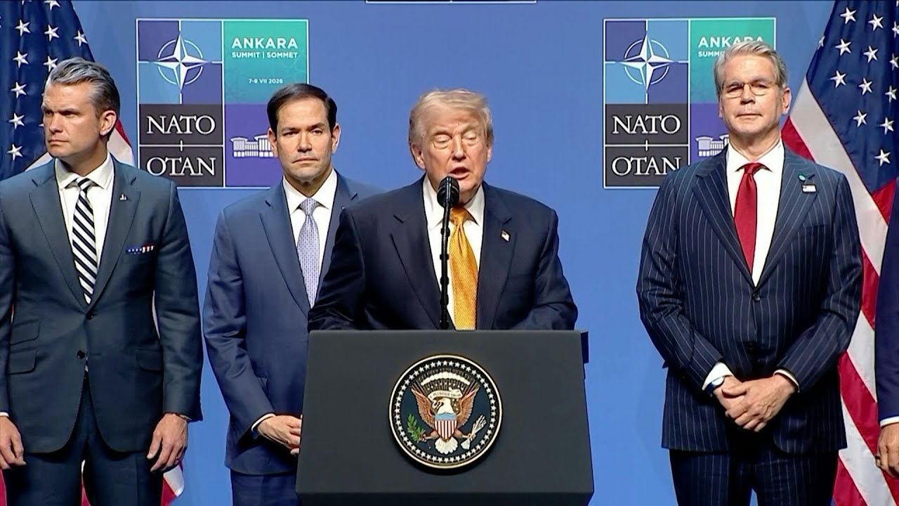 Video | Trump claims the US "essentially demolished" the Iran military, during NATO summit | AFP