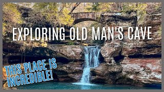 Hiking Old Man's Cave at Hocking Hills State Park - FULL HIKE WALKTHROUGH - Ohio State Parks