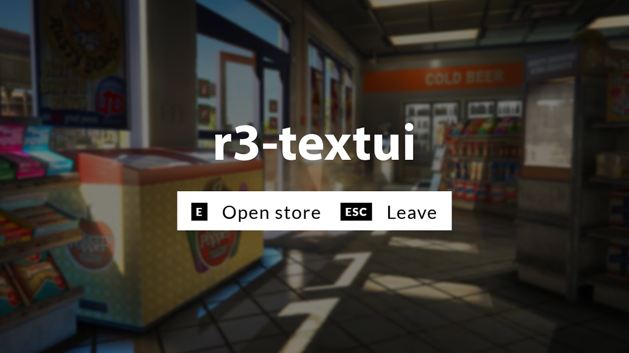 [Standalone] r3-textui - Modern interactions with key bind support thumbnail 2