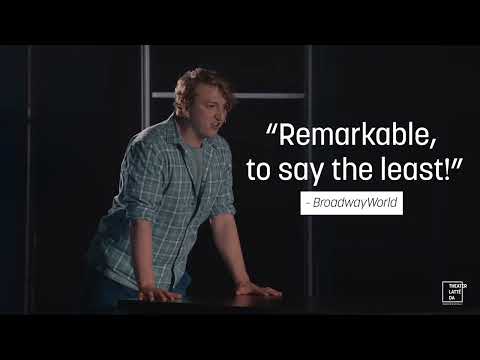 Next to Normal trailer frame with neon title and cut-fast performance clips