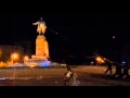 В Харькове упал Ленин 