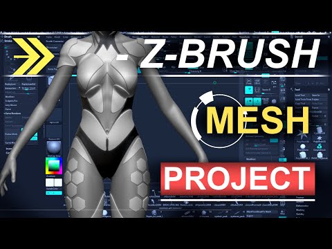 ZBrush - Mesh PROJECT Brush (In 2 MINUTES!!)