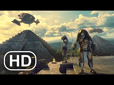 Predator Visits Alien Homeworld Scene 4K ULTRA HD - Aliens Vs Predator