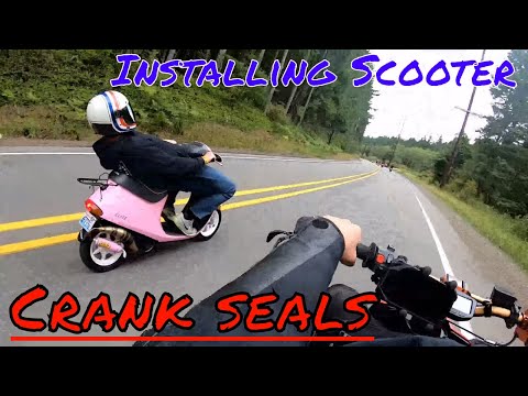 Scooter crank seal install