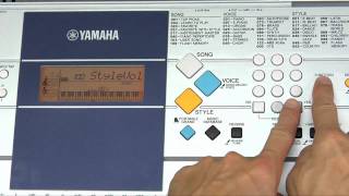 Video thumbnail for Yamaha PSR-E323 Changing the Style Accompaniment Volume by Link to Learn Music