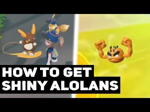 How To Get Shiny Alola Forms In Pokémon Let's Go Pikachu / Eevee! (Shiny Alolan Pokémon)