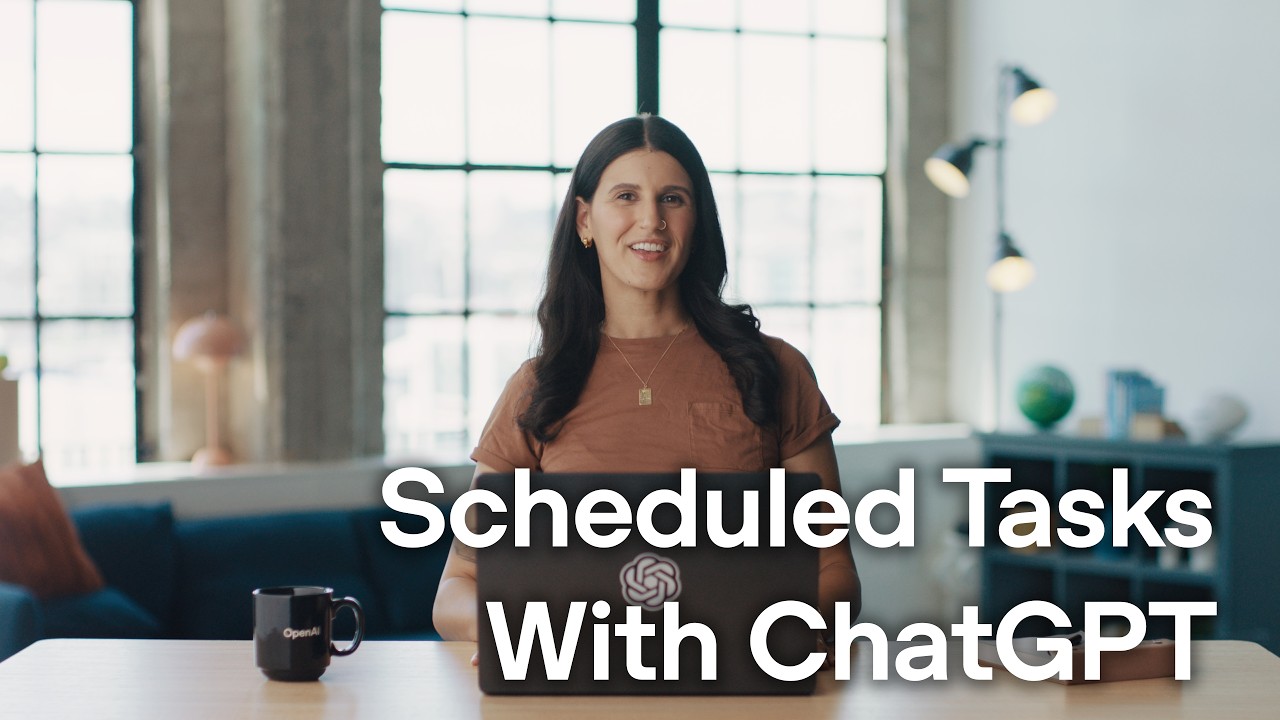 Schedule tasks with ChatGPT - OpenAI Youtube