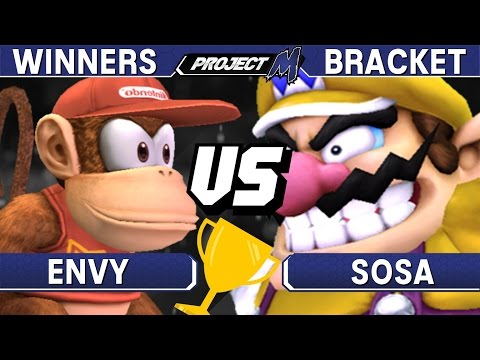 Project M - Envy (Diddy Kong) vs Sosa (Wario) - Philly Championships 01 Winners