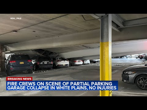 Photo shows inside of garage after partial collapse in White Plains