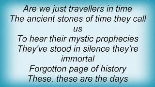 Saxon - Are We Travellers In Time Lyrics