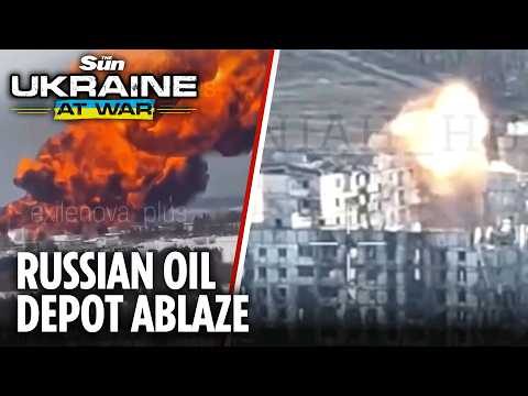Ukraine launches huge attack on Russia’s Kaleykino oil station