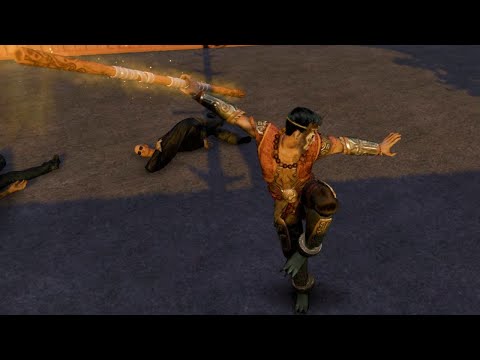 Instant kill with sun wukong (monkey king) Outfit in Sleeping Dogs Definitive Edition