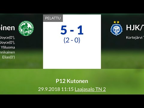 P12 Kutonen: LPS/valkoinen - HJK/Töölö kel 29.9.2018