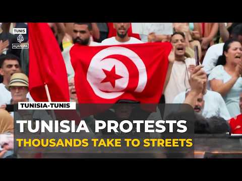 Thousands protest in Tunisia as opposition challenges President Saied