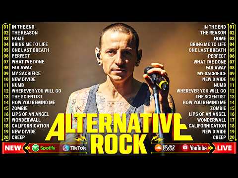 Alternative Rock Of The 90s 2000s ⚡⚡ Linkin Park, Creed, Audioslave, Hinder, Evanescence, Oasis