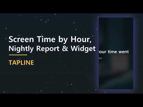 Tapline - Screen Time Widget video thumbnail