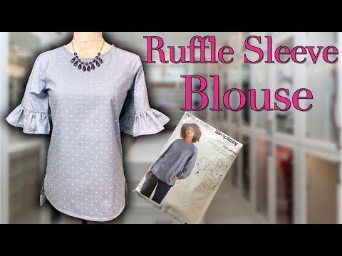 Ruffle Sleeve Blouse | The Sewing Room Channel
