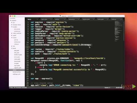 Learning Express Web Application Development Tutorial Passport js Authentication | packtpub com